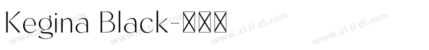 Kegina Black字体转换